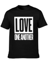 Love One Another Lightweight Cotton T-Shirt – Daily Comfort Graphic Shirt