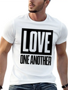 Love One Another Lightweight Cotton T-Shirt – Daily Comfort Graphic Shirt