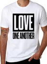 Love One Another Lightweight Cotton T-Shirt – Daily Comfort Graphic Shirt