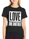 Love One Another Lightweight Cotton T-Shirt – Daily Comfort Graphic Shirt