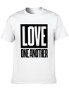 Love One Another Lightweight Cotton T-Shirt – Daily Comfort Graphic Shirt