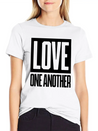 Love One Another Lightweight Cotton T-Shirt – Daily Comfort Graphic Shirt