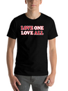 Love One Love All Lightweight Cotton T-Shirt – Daily Comfort Graphic Shirt