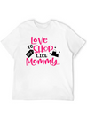 Love To Shop Mommy Lightweight Cotton T-Shirt – Daily Comfort Graphic Shirt
