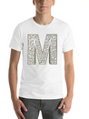 M, Letter, Letter M, Initial, Initial M, Monogram, Lightweight Cotton T-Shirt – Daily Comfort Graphic Shirt