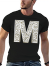 M, Letter, Letter M, Initial, Initial M, Monogram, Lightweight Cotton T-Shirt – Daily Comfort Graphic Shirt