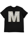 M, Letter, Letter M, Initial, Initial M, Monogram, Lightweight Cotton T-Shirt – Daily Comfort Graphic Shirt