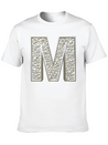 M, Letter, Letter M, Initial, Initial M, Monogram, Lightweight Cotton T-Shirt – Daily Comfort Graphic Shirt