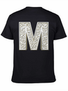 M, Letter, Letter M, Initial, Initial M, Monogram, Lightweight Cotton T-Shirt – Daily Comfort Graphic Shirt