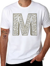 M, Letter, Letter M, Initial, Initial M, Monogram, Lightweight Cotton T-Shirt – Daily Comfort Graphic Shirt