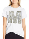M, Letter, Letter M, Initial, Initial M, Monogram, Lightweight Cotton T-Shirt – Daily Comfort Graphic Shirt
