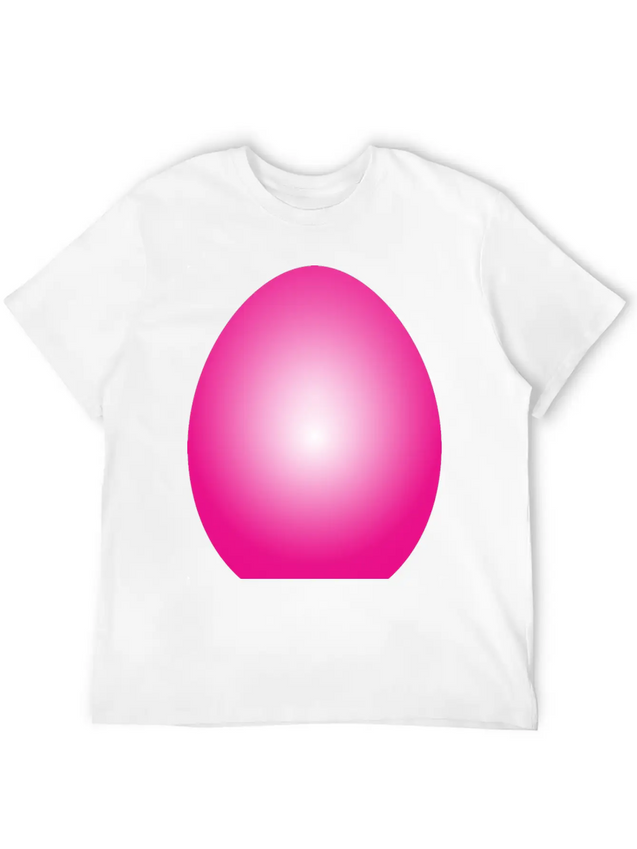 Magenta Easter Egg Lightweight Cotton T-Shirt – Daily Comfort Graphic Shirt