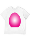 Magenta Easter Egg Lightweight Cotton T-Shirt – Daily Comfort Graphic Shirt