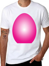 Magenta Easter Egg Lightweight Cotton T-Shirt – Daily Comfort Graphic Shirt