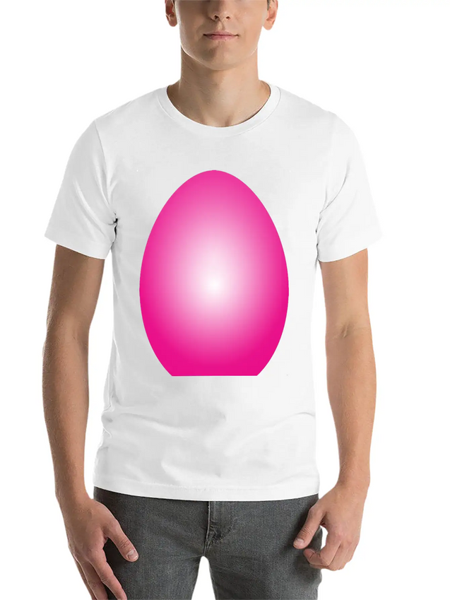 Magenta Easter Egg Lightweight Cotton T-Shirt – Daily Comfort Graphic Shirt