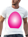 Magenta Easter Egg Lightweight Cotton T-Shirt – Daily Comfort Graphic Shirt
