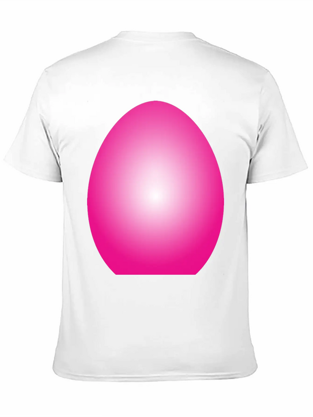 Magenta Easter Egg Lightweight Cotton T-Shirt – Daily Comfort Graphic Shirt