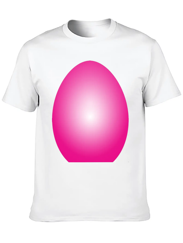Magenta Easter Egg Lightweight Cotton T-Shirt – Daily Comfort Graphic Shirt