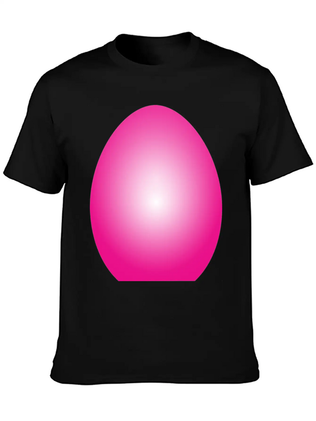Magenta Easter Egg Lightweight Cotton T-Shirt – Daily Comfort Graphic Shirt