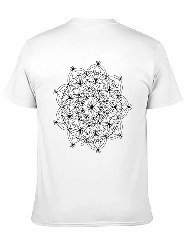MANDALA Lightweight Cotton T-Shirt – Daily Comfort Graphic Shirt