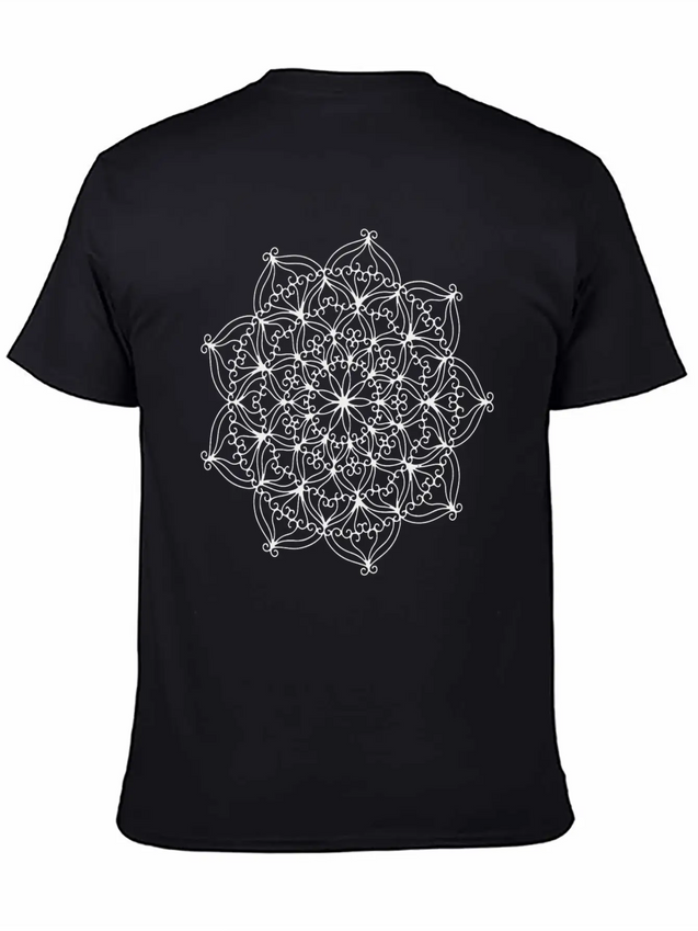 MANDALA Lightweight Cotton T-Shirt – Daily Comfort Graphic Shirt
