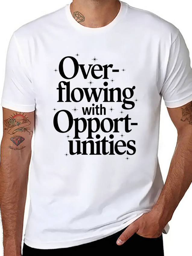 Manifesting Abundance Quote Overflowing Lightweight Cotton T-Shirt – Daily Comfort Graphic Shirt