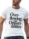 Manifesting Abundance Quote Overflowing Lightweight Cotton T-Shirt – Daily Comfort Graphic Shirt