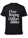 Manifesting Abundance Quote Overflowing Lightweight Cotton T-Shirt – Daily Comfort Graphic Shirt