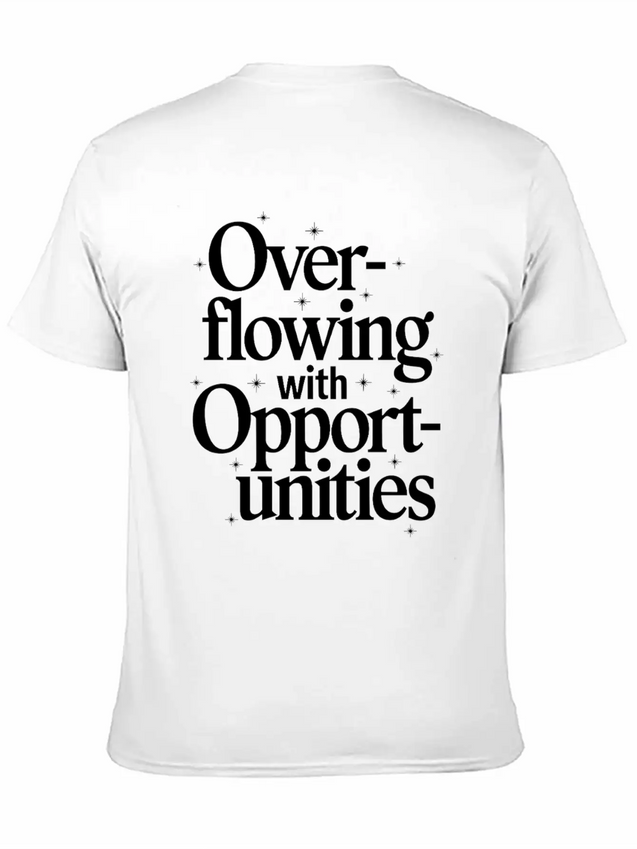 Manifesting Abundance Quote Overflowing Lightweight Cotton T-Shirt – Daily Comfort Graphic Shirt