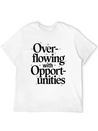 Manifesting Abundance Quote Overflowing Lightweight Cotton T-Shirt – Daily Comfort Graphic Shirt