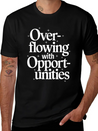 Manifesting Abundance Quote Overflowing Lightweight Cotton T-Shirt – Daily Comfort Graphic Shirt