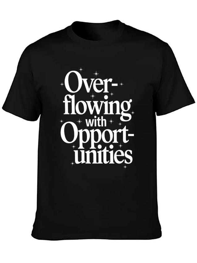 Manifesting Abundance Quote Overflowing Lightweight Cotton T-Shirt – Daily Comfort Graphic Shirt