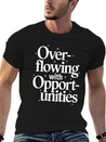 Manifesting Abundance Quote Overflowing Lightweight Cotton T-Shirt – Daily Comfort Graphic Shirt