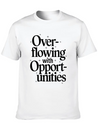 Manifesting Abundance Quote Overflowing Lightweight Cotton T-Shirt – Daily Comfort Graphic Shirt