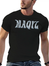Maqyl Silver Logo Lightweight Cotton T-Shirt – Daily Comfort Graphic Shirt