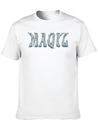 Maqyl Silver Logo Lightweight Cotton T-Shirt – Daily Comfort Graphic Shirt