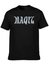 Maqyl Silver Logo Lightweight Cotton T-Shirt – Daily Comfort Graphic Shirt