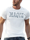 Maqyl Silver Logo Lightweight Cotton T-Shirt – Daily Comfort Graphic Shirt