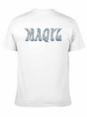 Maqyl Silver Logo Lightweight Cotton T-Shirt – Daily Comfort Graphic Shirt