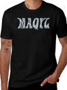 Maqyl Silver Logo Lightweight Cotton T-Shirt – Daily Comfort Graphic Shirt