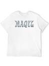 Maqyl Silver Logo Lightweight Cotton T-Shirt – Daily Comfort Graphic Shirt