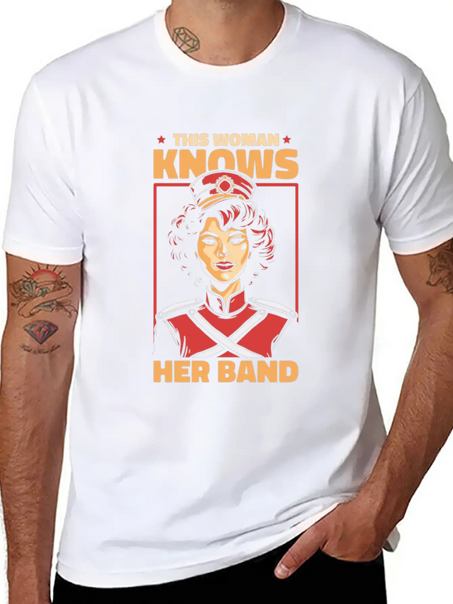 Marching Band Lightweight Cotton T-Shirt – Daily Comfort Graphic Shirt