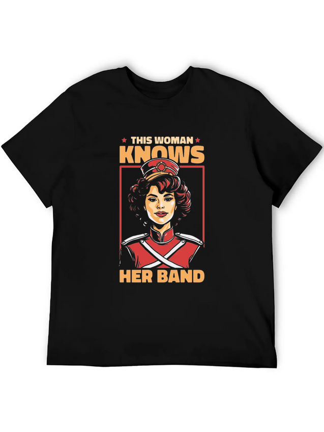Marching Band Lightweight Cotton T-Shirt – Daily Comfort Graphic Shirt