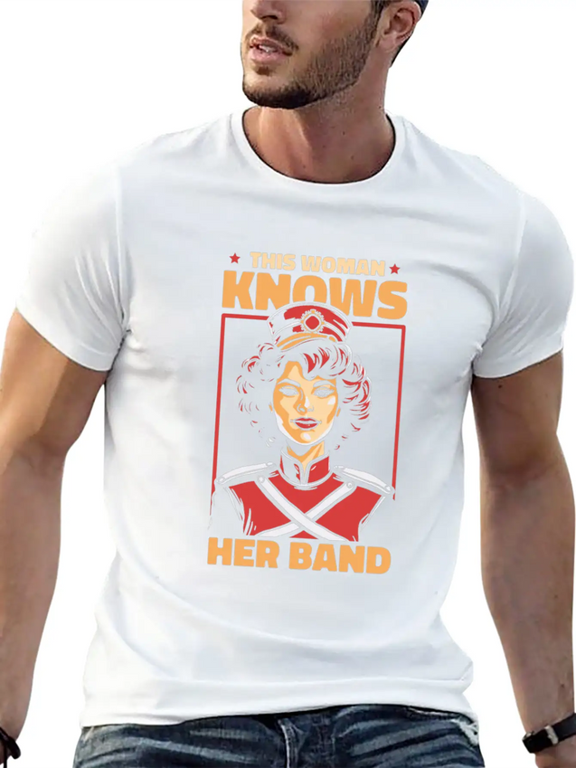 Marching Band Lightweight Cotton T-Shirt – Daily Comfort Graphic Shirt