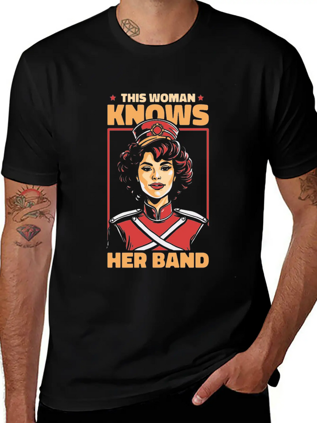 Marching Band Lightweight Cotton T-Shirt – Daily Comfort Graphic Shirt