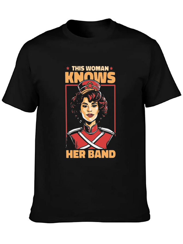 Marching Band Lightweight Cotton T-Shirt – Daily Comfort Graphic Shirt
