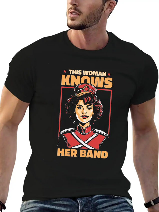 Marching Band Lightweight Cotton T-Shirt – Daily Comfort Graphic Shirt