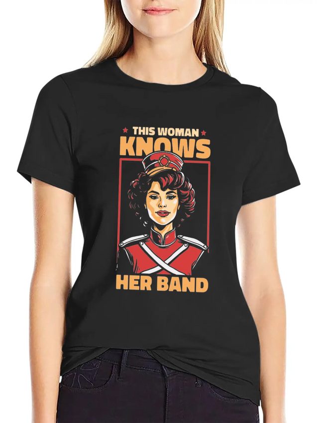 Marching Band Lightweight Cotton T-Shirt – Daily Comfort Graphic Shirt
