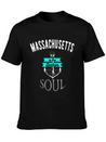Massachusetts Anchor Of My Soul American States Lightweight Cotton T-Shirt – Daily Comfort Graphic Shirt