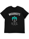 Massachusetts Anchor Of My Soul American States Lightweight Cotton T-Shirt – Daily Comfort Graphic Shirt